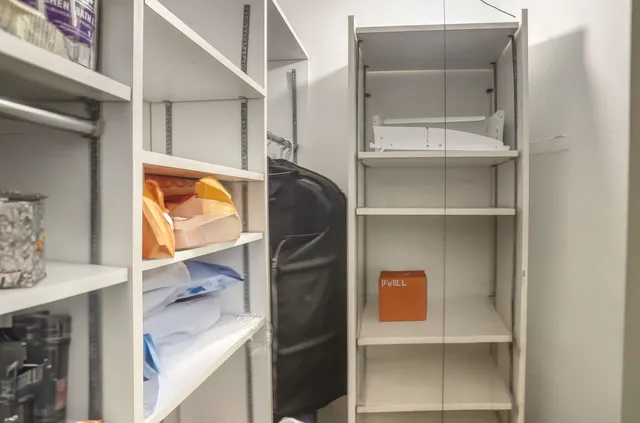a bathroom with a sink and mirror