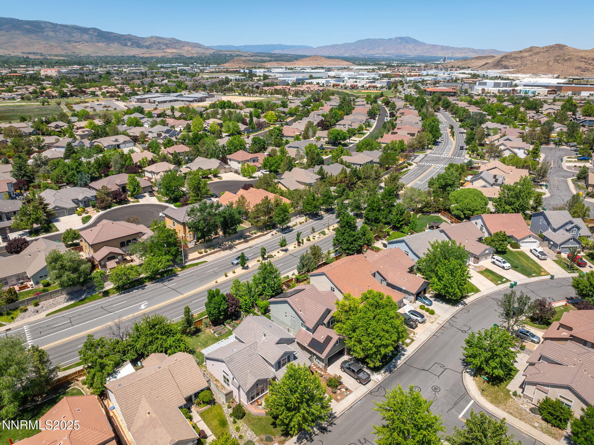 9783 Northrup Drive Reno, NV 89521 - Photo 35 of 39 an aerial view of residential houses with outdoor space