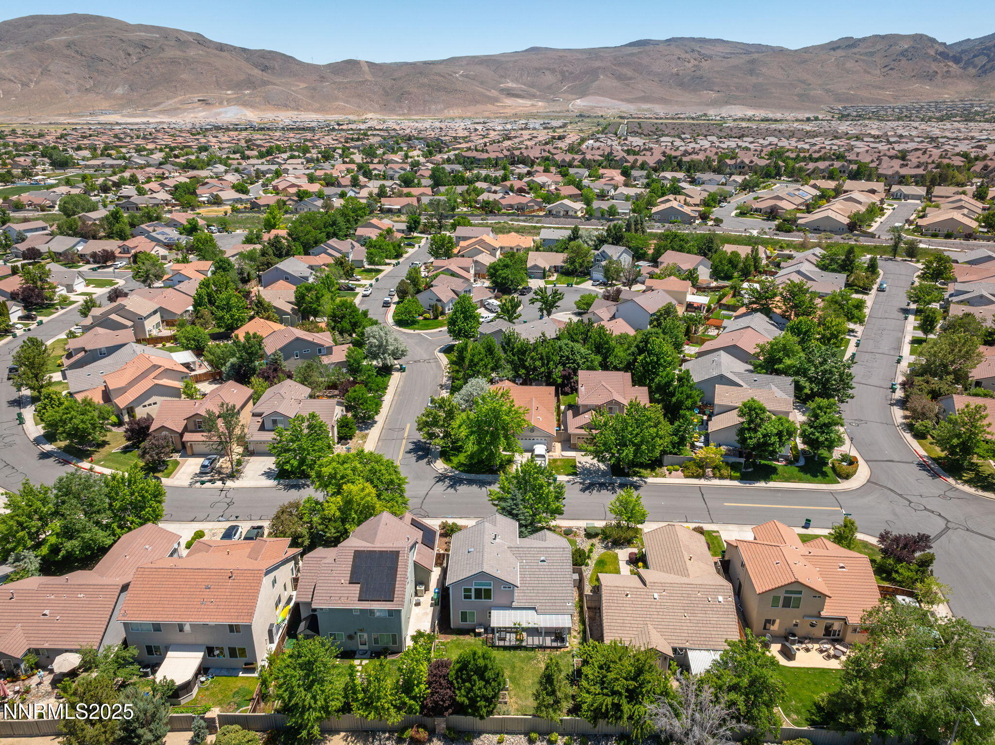 9783 Northrup Drive Reno, NV 89521 - Photo 36 of 39 an aerial view of residential houses with outdoor space