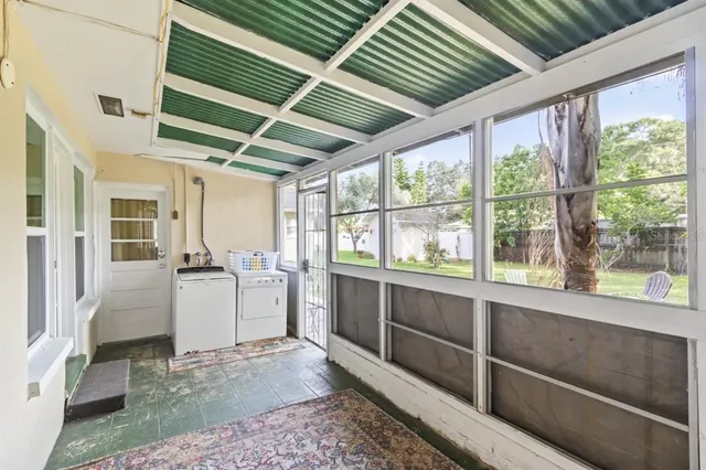 a view of a house with a patio