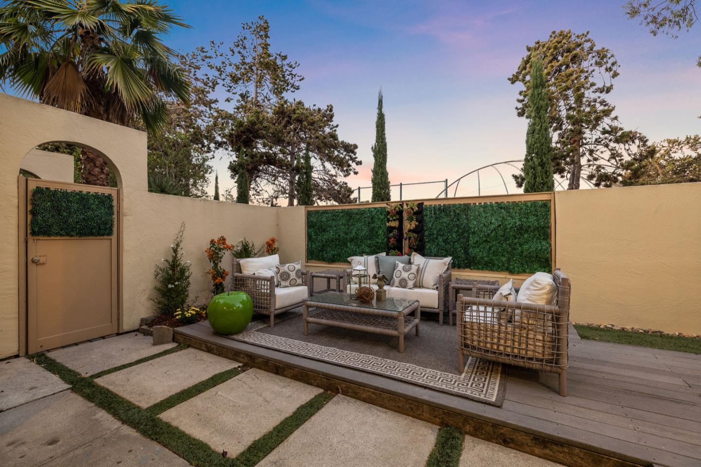 2345 Armada Way San Mateo, CA 94404 - Photo 27 of 32 a view of a couches in the patio with a fire pit
