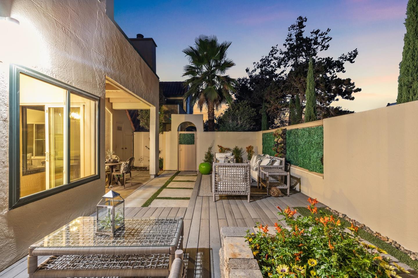 2345 Armada Way San Mateo, CA 94404 - Photo 29 of 32 a view of balcony with furniture and garden