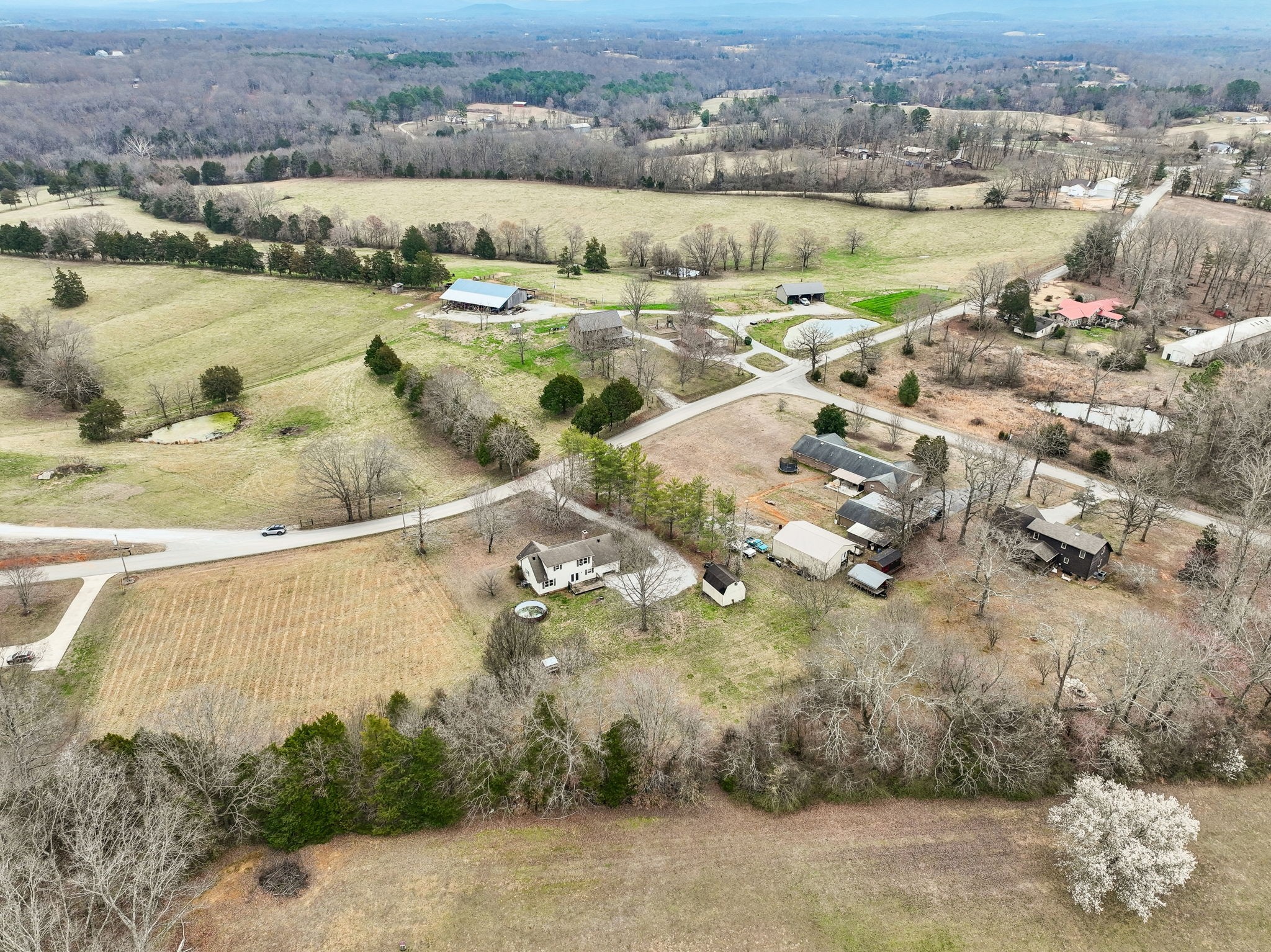 3669 Bluff Springs Road McMinnville, TN 37110 - Photo 48 of 51 an aerial view of a houses with a lake view