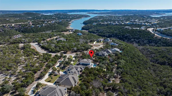 a view of a city and mountains