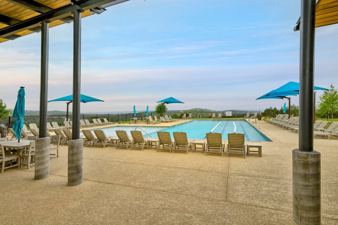 6909 Sunset Ridge Way Jonestown, TX 78645 - Photo 39 of 40 a view of pool with lawn chairs