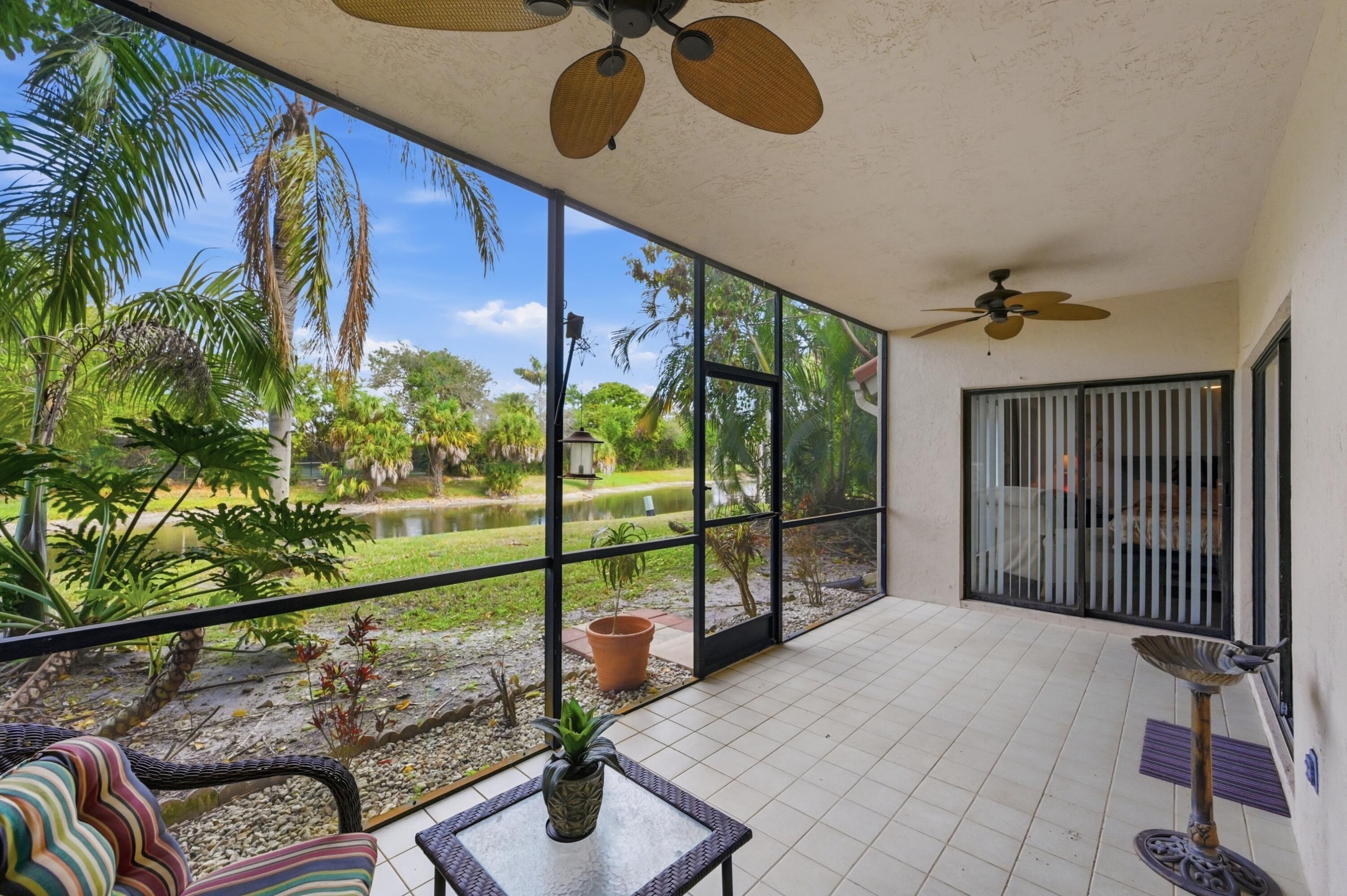 5550 Coach House Circle, Unit B Boca Raton, FL 33486 - Photo 15 of 17 Sunroom
