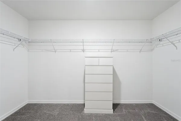 a view of a garage