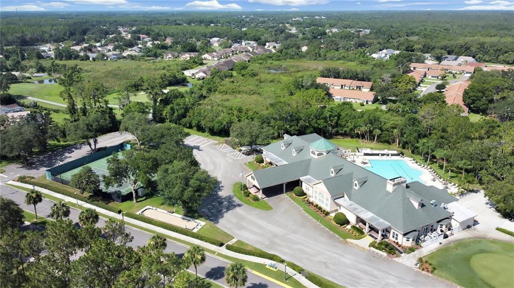 6543 Pine Walk Drive New Port Richey, FL 34655 - Photo 19 of 21 an aerial view of a house with a garden