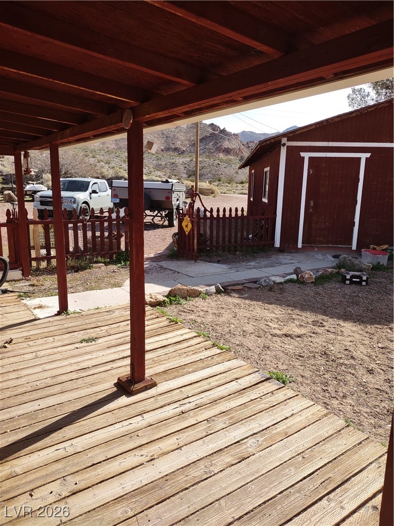 210 Cedar Street Beatty, NV 89003 - Photo 9 of 24 GARAGE AND PARKING VIEW FROM FRONT DOOR