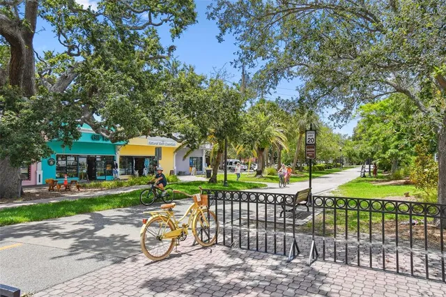 a front view of a building with street