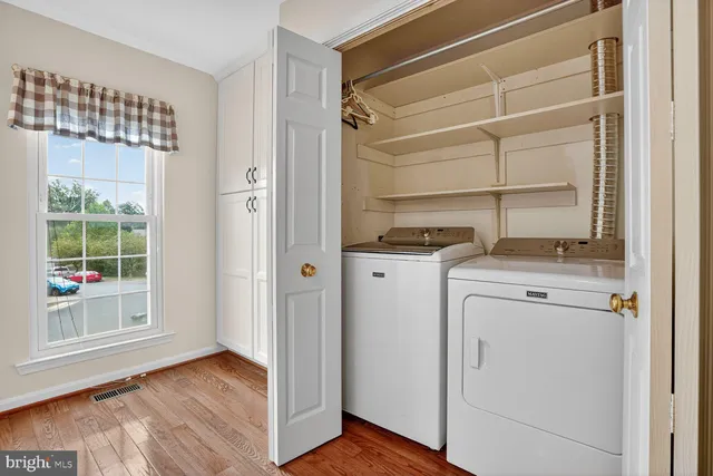 a room with storage and utility