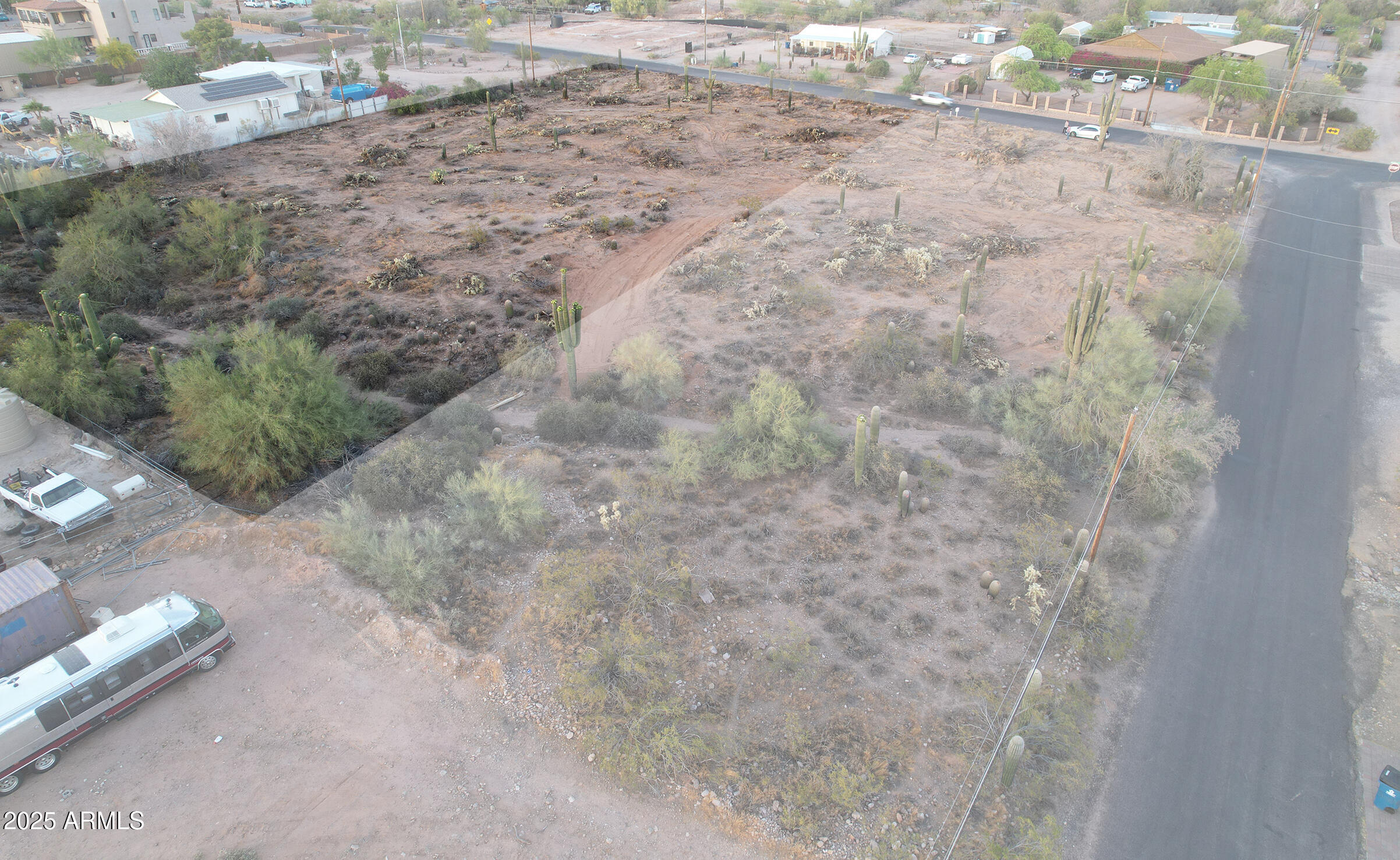 0 North Delaware Drive Apache Junction, AZ 85120 - Photo 11 of 18 a view of a dry yard with wooden floor and fence