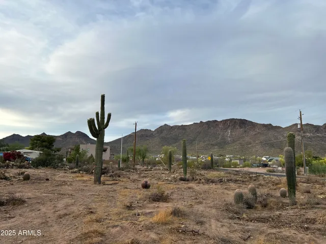 a front view of a house with a yard and mountain view