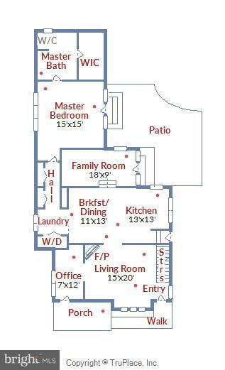 7113 Oxford Road Baltimore, MD 21212 - Photo 29 of 30 Main level floor plan