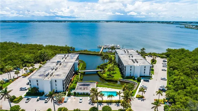 a view of a city with an ocean