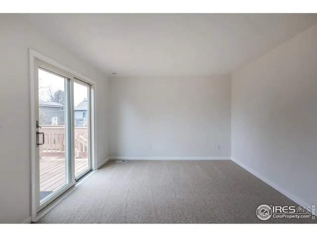 a view of an empty room