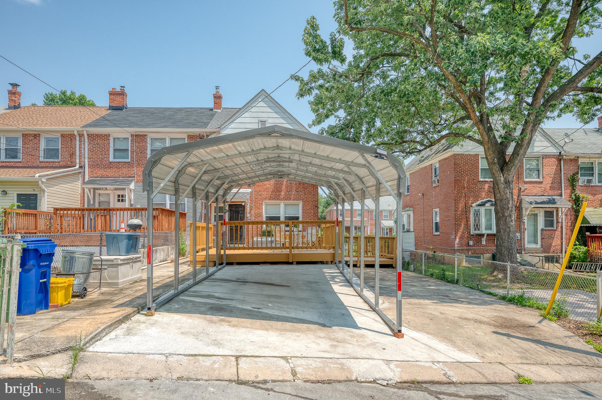 1535 Gleneagle Road Baltimore, MD 21239 - Photo 28 of 28 2 Car Driveway Covered Carport