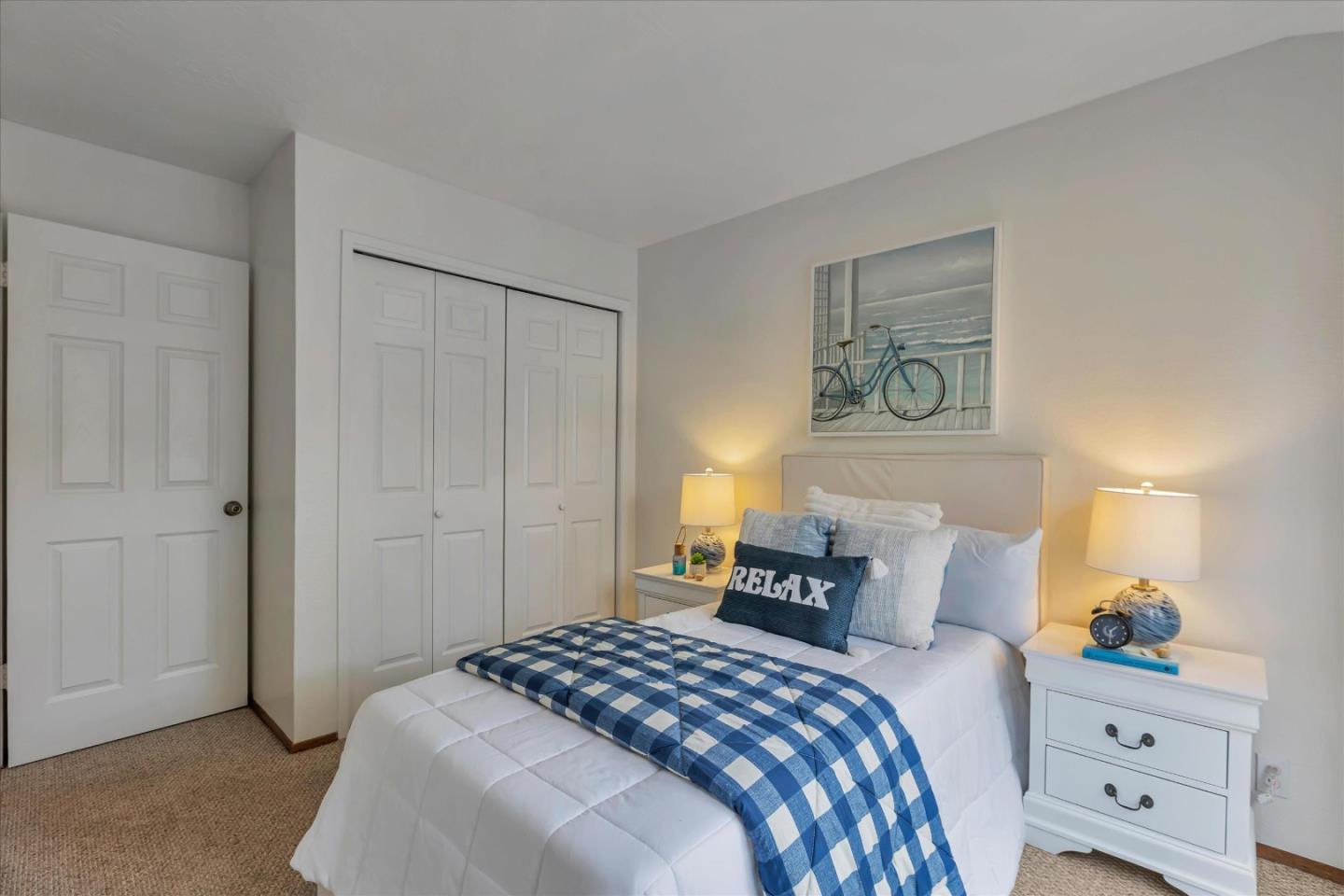 38 Devonshire Avenue, Unit 2 Mountain View, CA 94043 - Photo 16 of 38 a bedroom with a bed and furniture