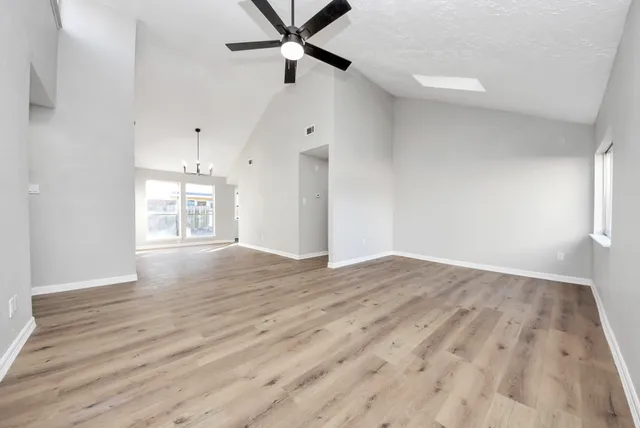 wooden floor in an empty room
