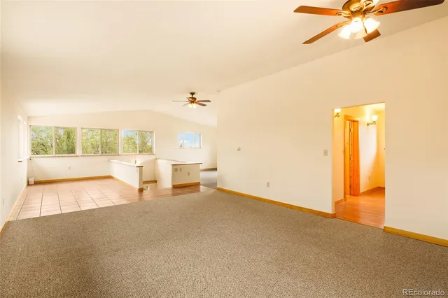 a view of an empty room