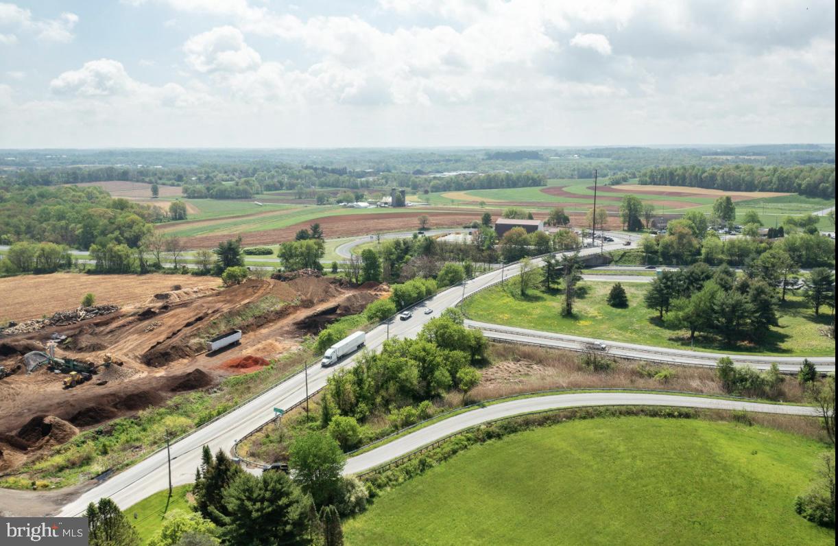 410 Limestone Road Oxford, PA 19363 - Photo 8 of 11 an aerial view of a city with lots of residential buildings and ocean view
