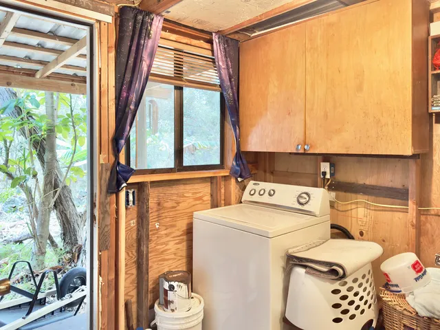 a outdoor living space with furniture