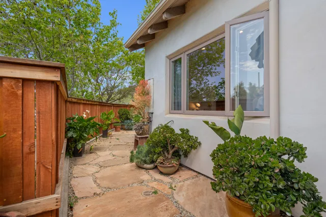 a view of a house with a garden