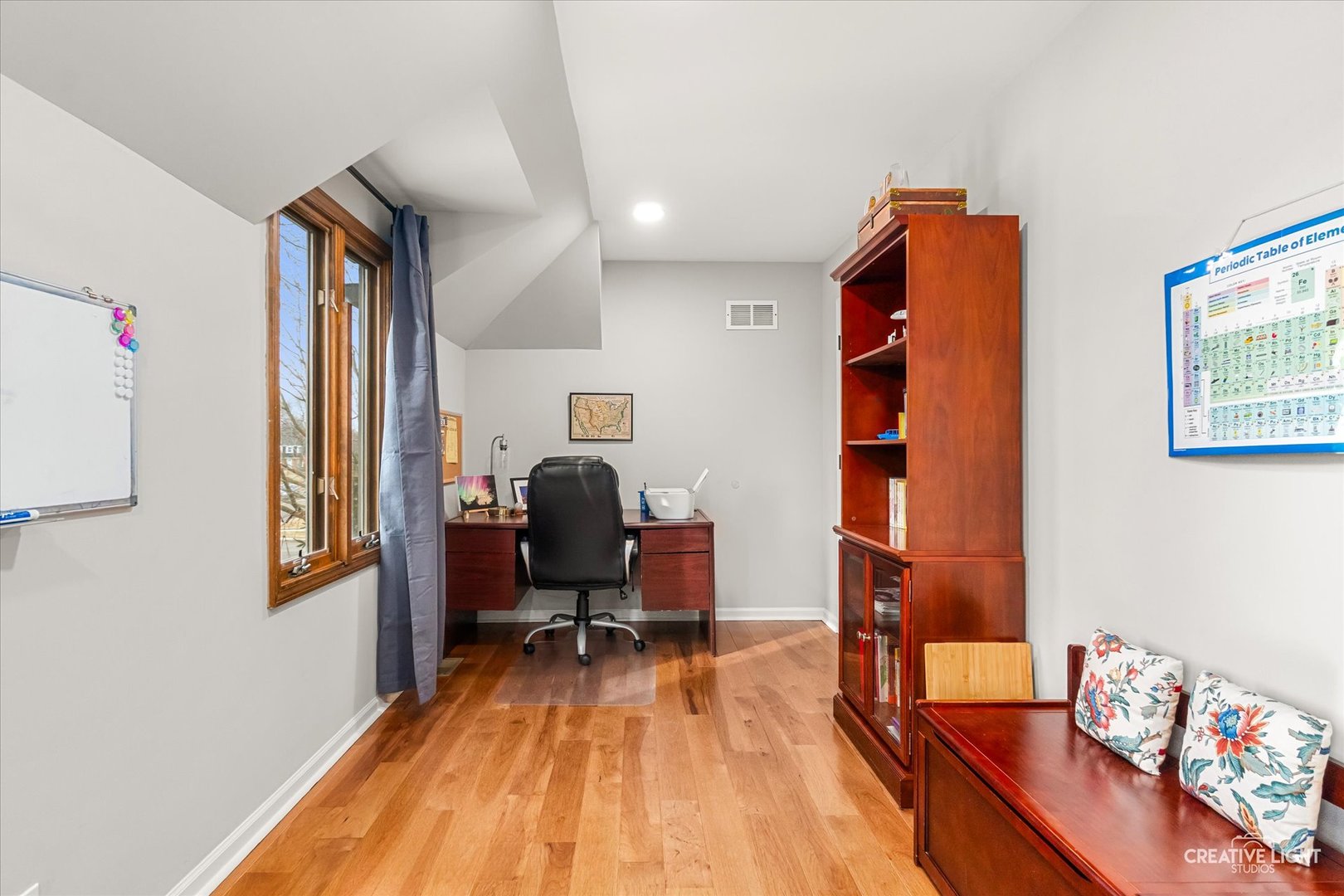 1255 East Bailey Road Naperville, IL 60565 - Photo 21 of 34 a bedroom with a bed and a workspace