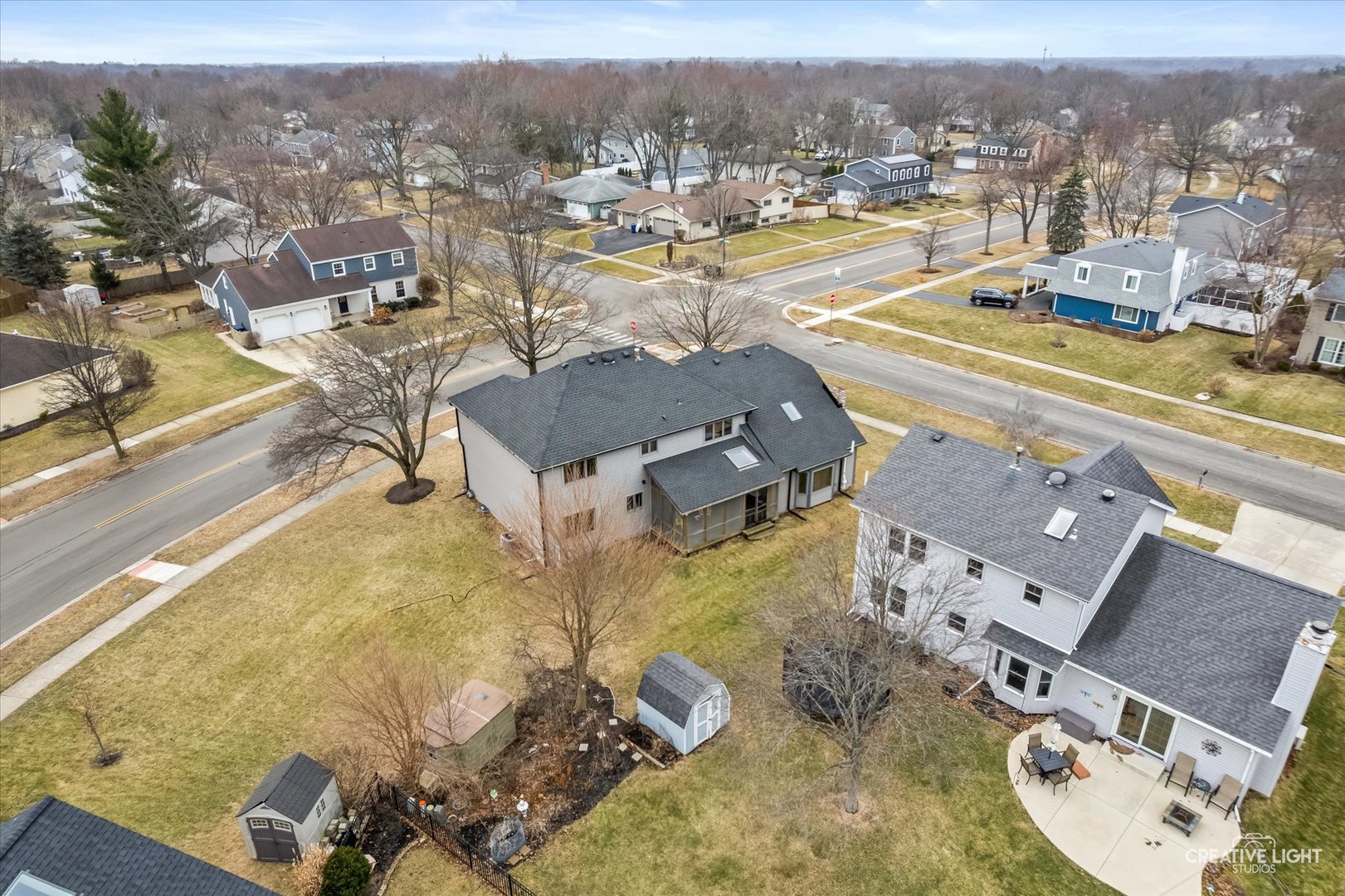 1255 East Bailey Road Naperville, IL 60565 - Photo 30 of 34 an aerial view of residential houses with outdoor space