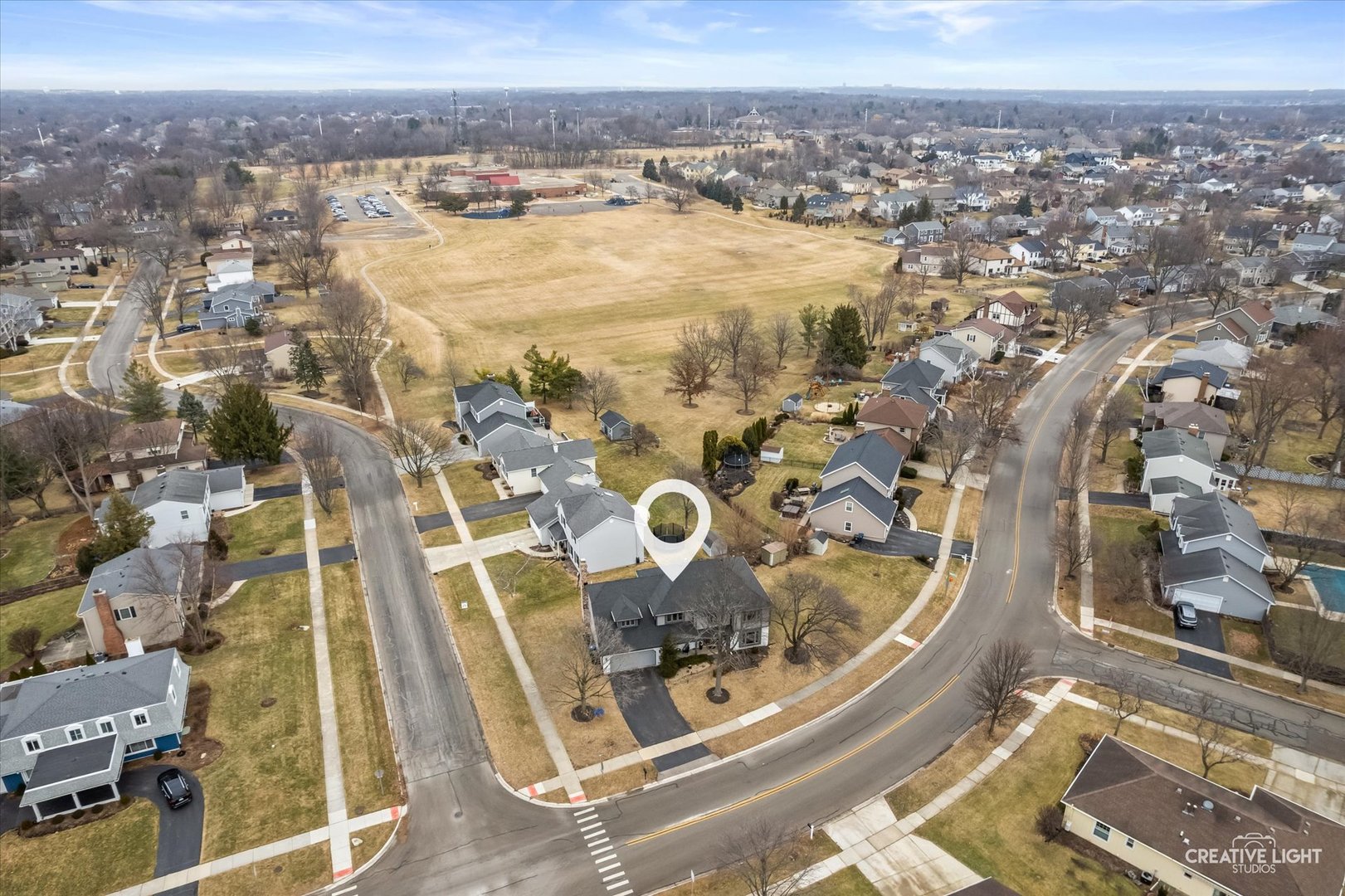 1255 East Bailey Road Naperville, IL 60565 - Photo 31 of 34 an aerial view of residential houses with outdoor space