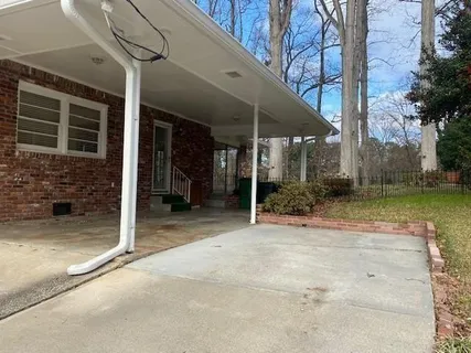 a view of a house with a patio