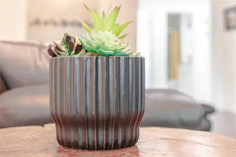 a view of a glass door