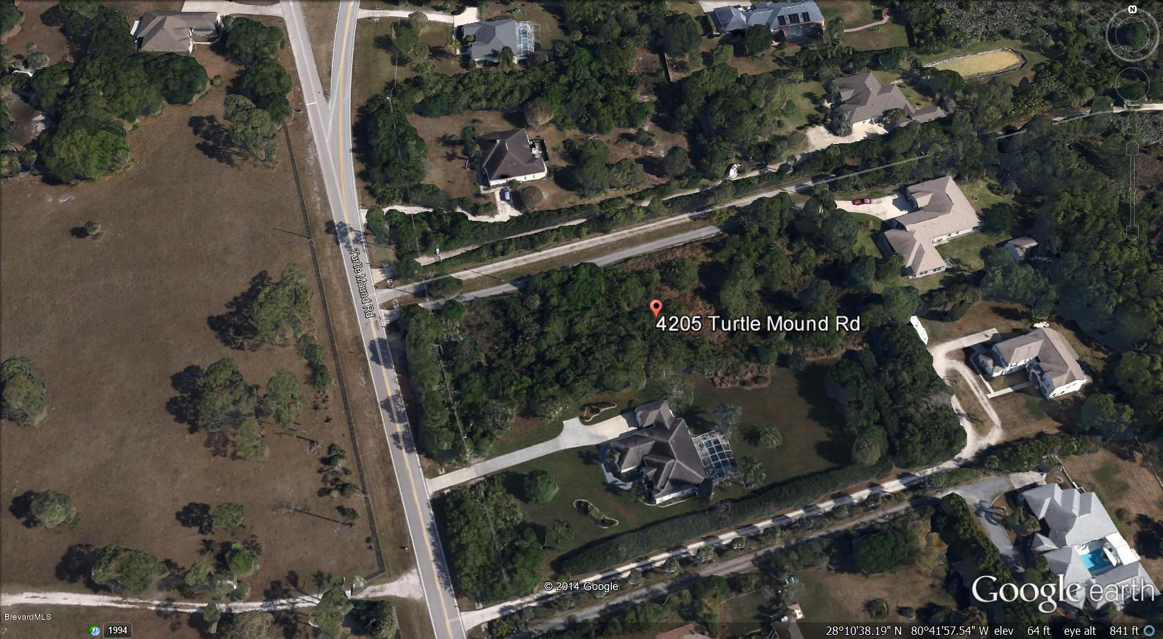 4205 Turtle Mound Road Melbourne, FL 32934 - Photo 1 of 3 Aerial