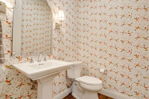 a bathroom with a sink and a toilet