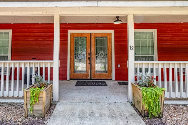 a front view of a house