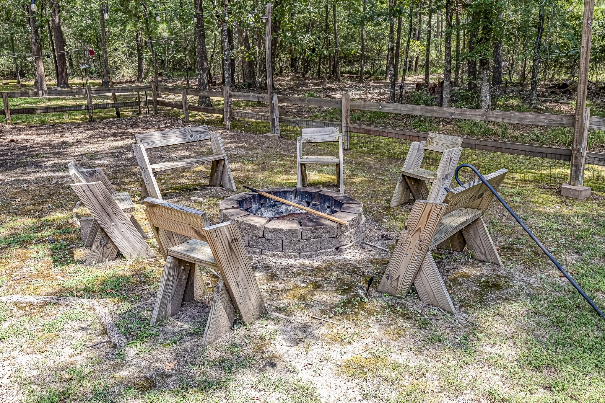 12 Quiet Wind Trinity, TX 75862 - Photo 43 of 47 a view of a wooden deck with chairs and a yard