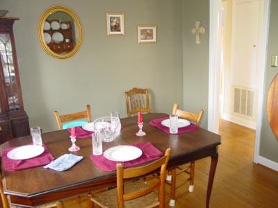 1437 Gun Club Road Northwest Roanoke, VA 24017 - Photo 14 of 16 a view of a dining room with furniture and wooden floor