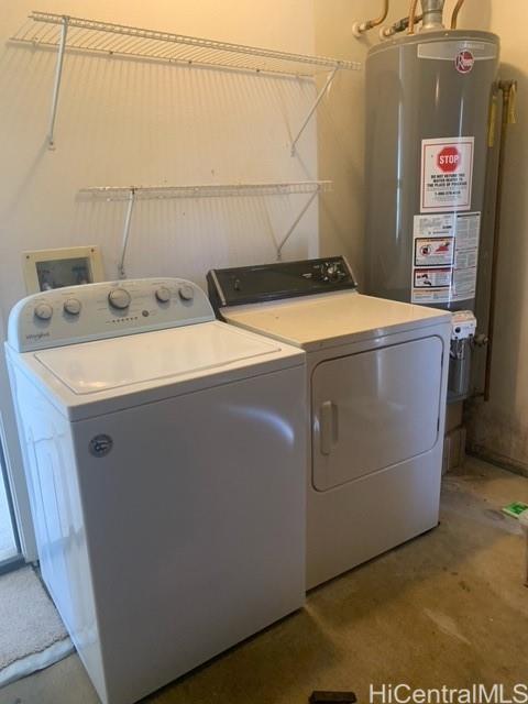 91-211 Kakuhihewa Place, Unit F Kapolei, HI 96707 - Photo 24 of 25 a utility room with dryer and washer