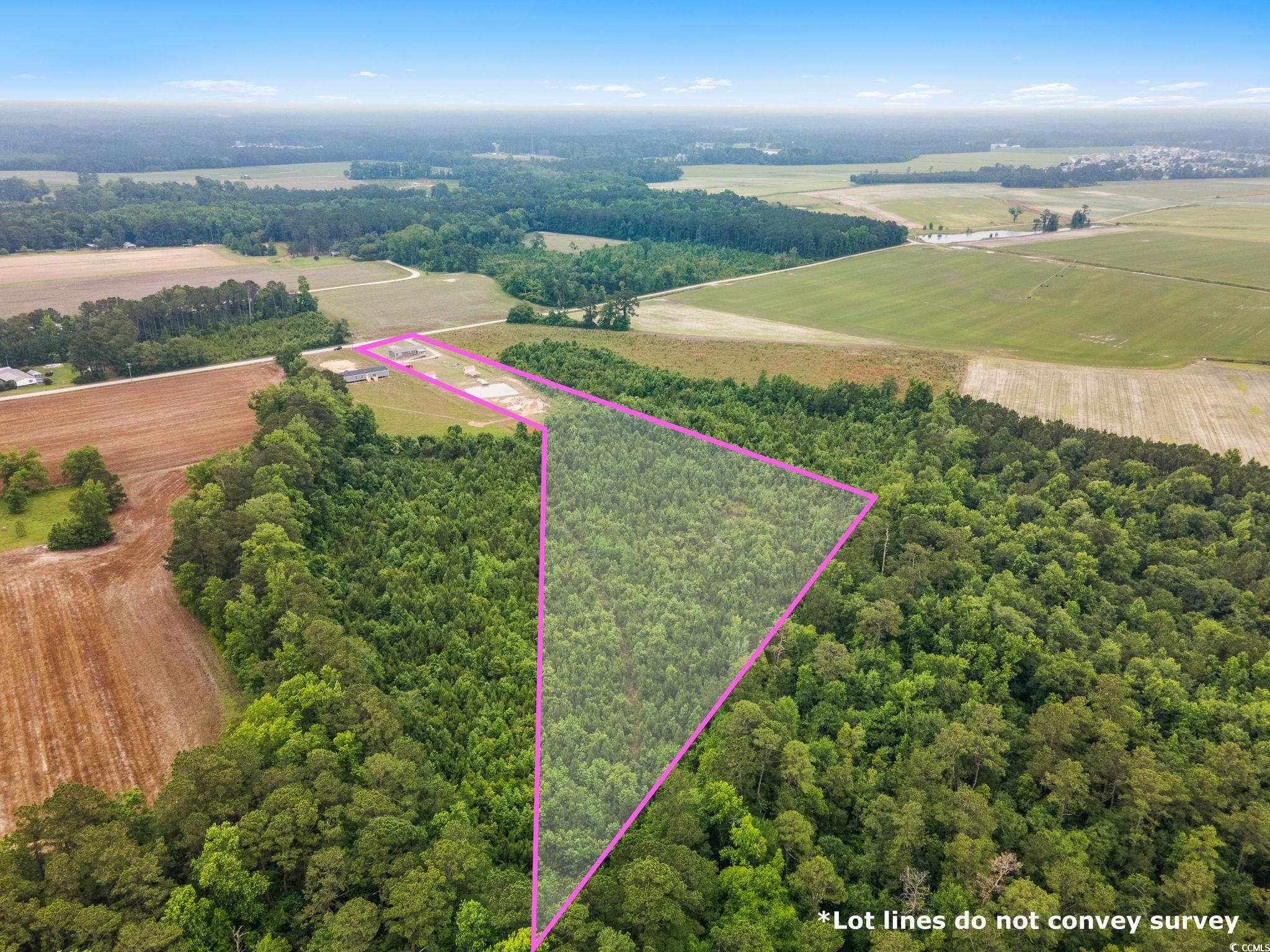 167 Dove Road Loris, SC 29569 - Photo 39 of 40 View of rural area with property parcel outlined a