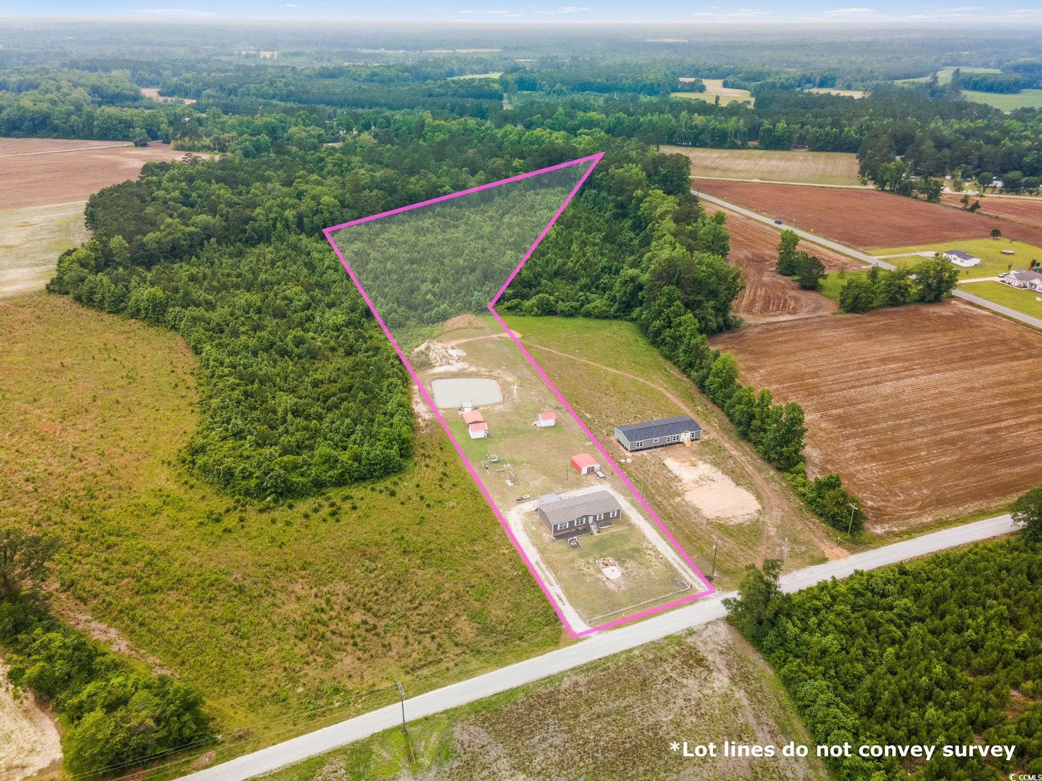 167 Dove Road Loris, SC 29569 - Photo 7 of 40 Overview of rural landscape featuring property par