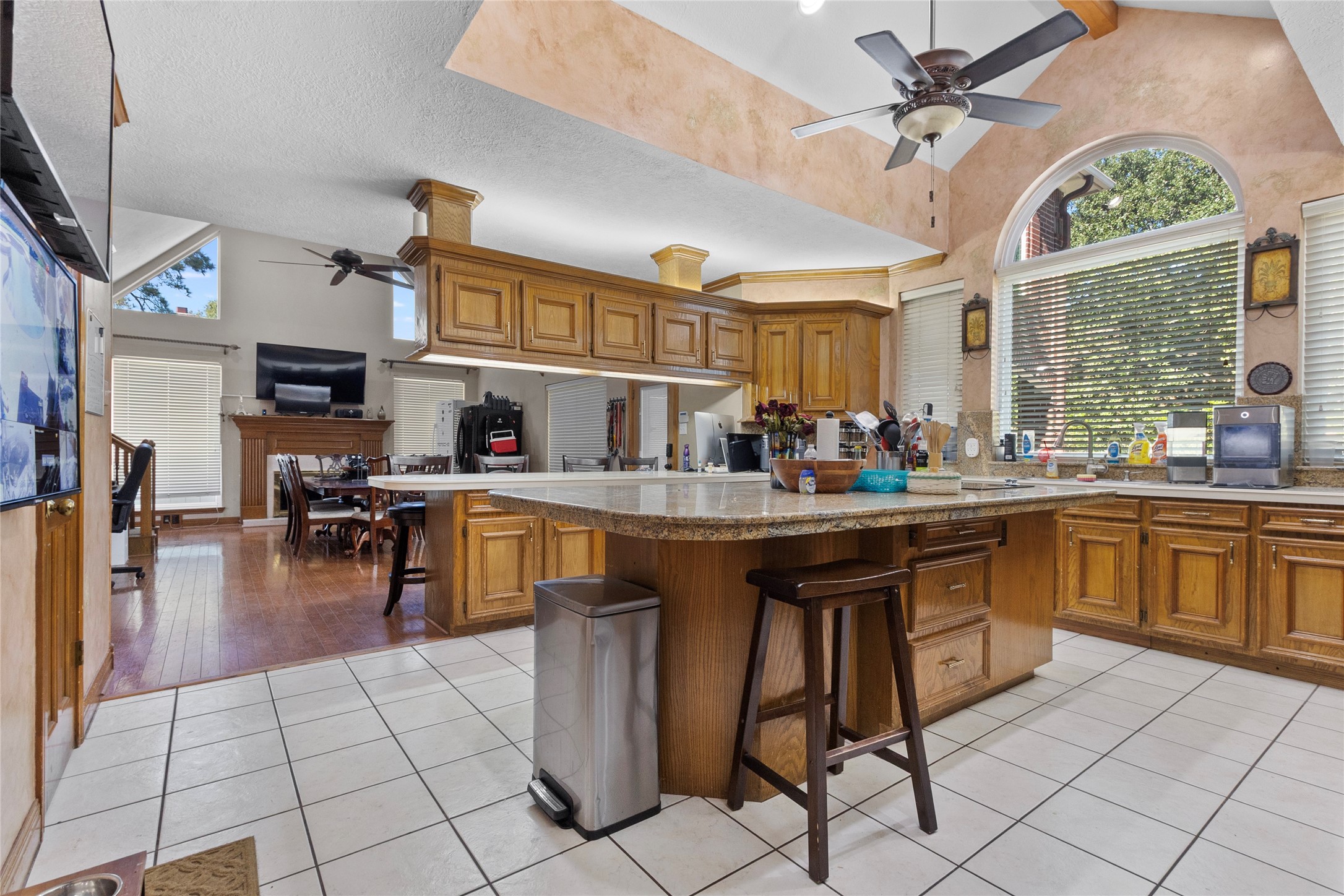 14907 Pine Point Court Houston, TX 77070 - Photo 10 of 33 a kitchen with stainless steel appliances granite countertop a sink and a refrigerator