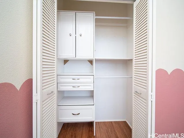 a view of closet area