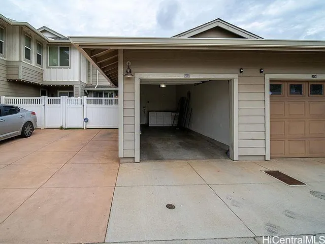 a view of a house with a garage