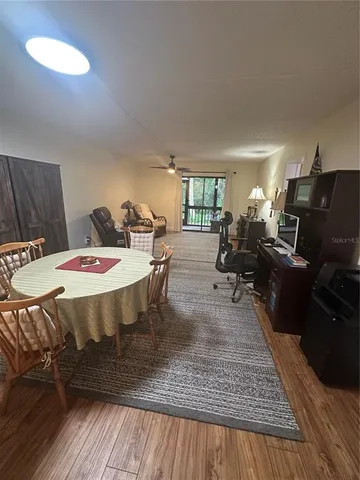 a view of living room with a floor to ceiling window