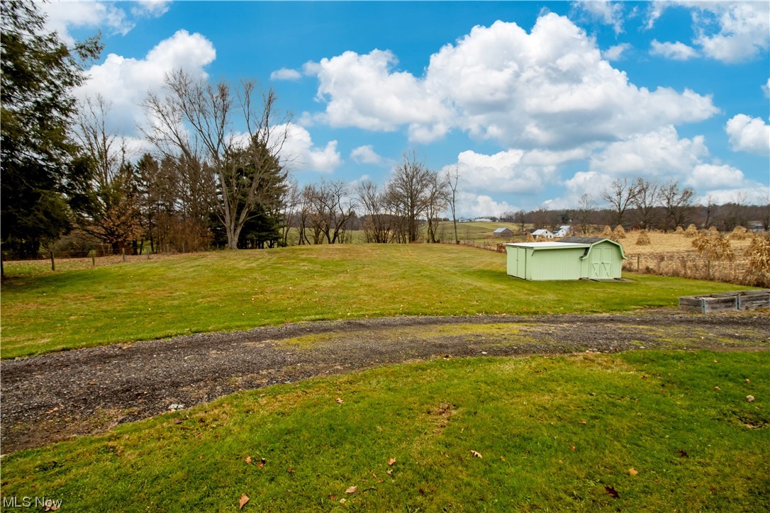 4464 Buss Road Wooster, OH 44691 - Photo 8 of 20 View of yard with a rural view and a shed