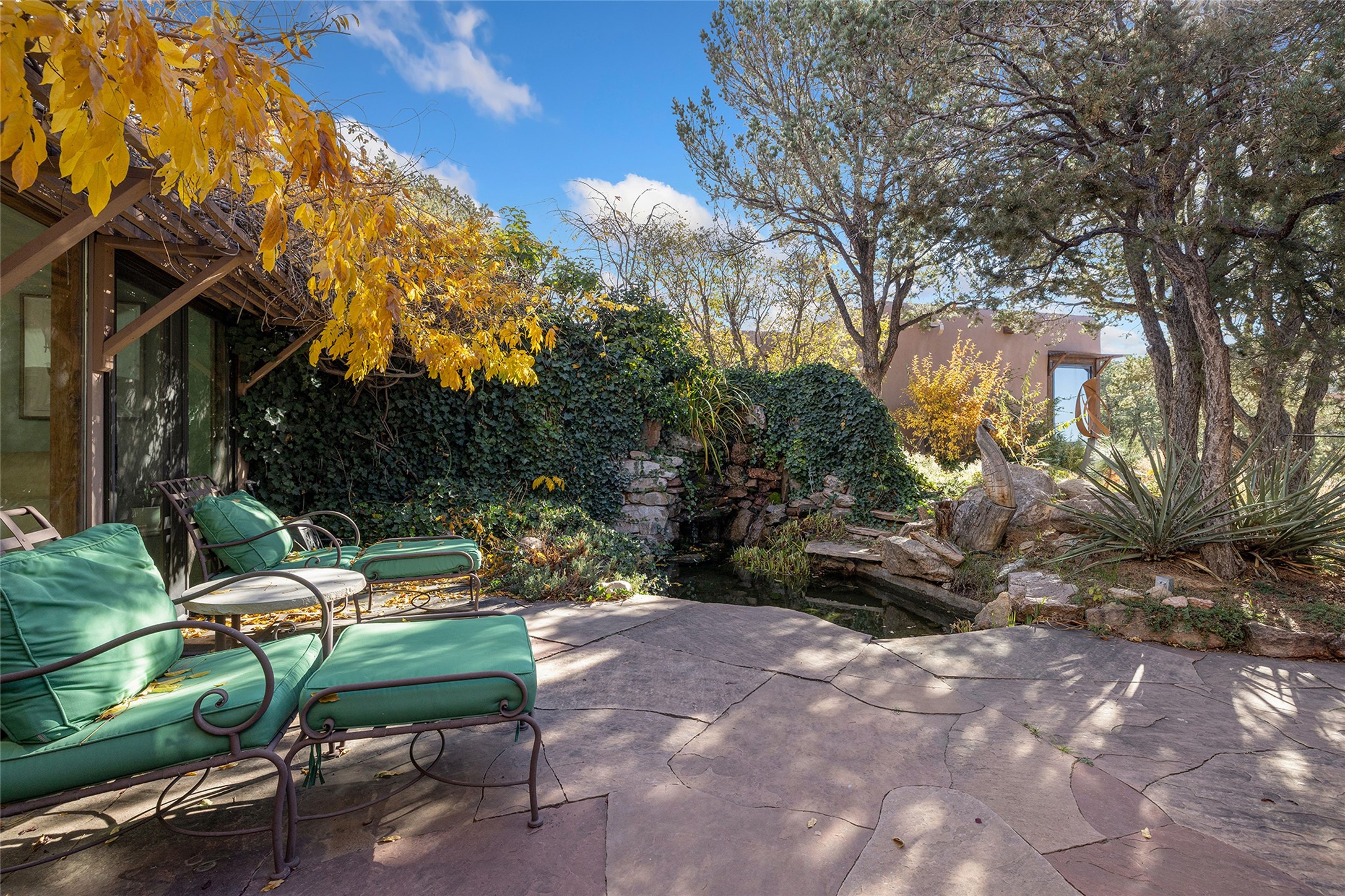 2022 Foothills Road Santa Fe, NM 87505 - Photo 29 of 68 Sunroom Portal & Fountain