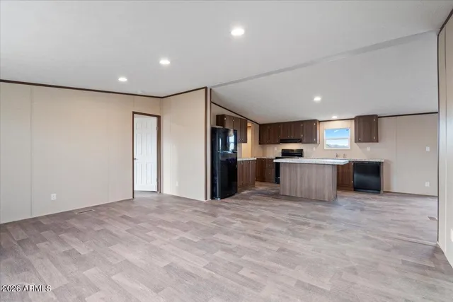 a view of a kitchen with a sink