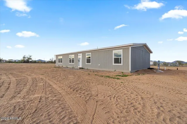 a backyard of a house