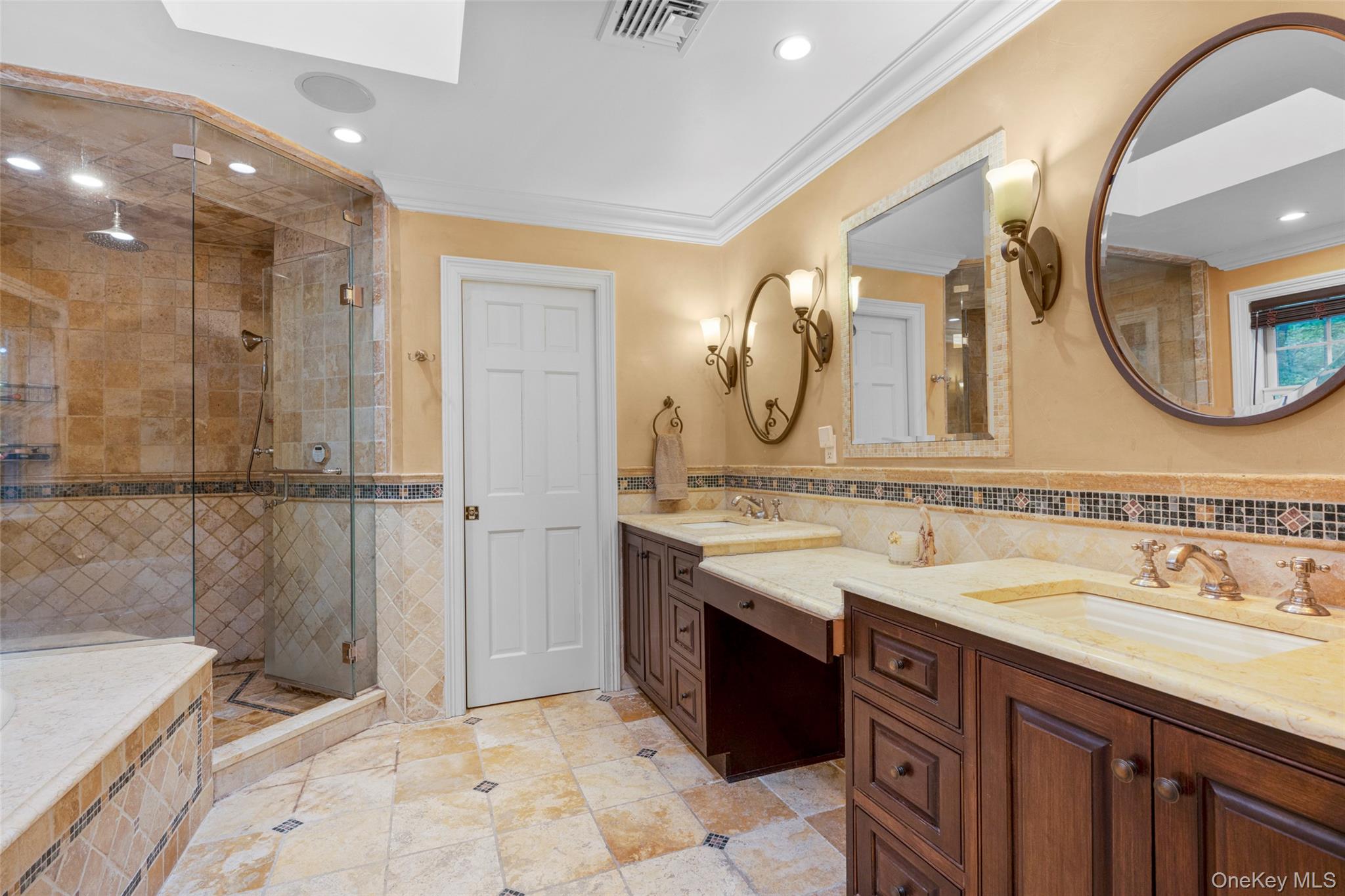 32 Country Road Mamaroneck, NY 10543 - Photo 12 of 35 Ensuite Primary Bathroom with double sinks