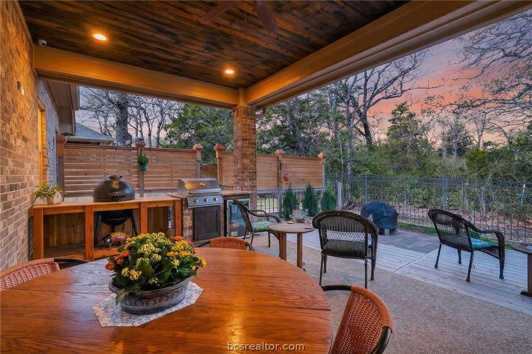2004 Lexi Lane Bryan, TX 77807 - Photo 41 of 47 a front view of house with yard outdoor seating and barbeque oven